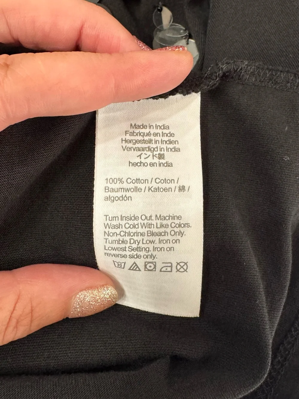 J Crew Black Sequin Embellished Crewneck Tee